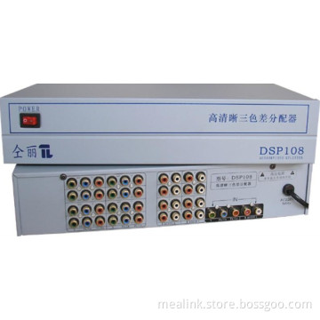 1X8 1080P Component/YPbPr Splitter
